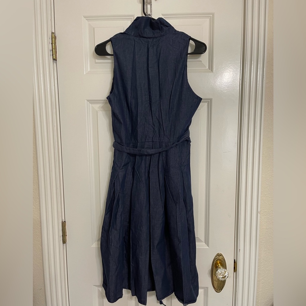 Evan Picone - Chambray Halter Dress - EUC! - Picture 2 of 2
